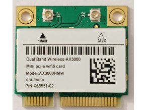 Dual Band Wireless-AX300 Minı pci-e wifi6 card Model:AX3000HMW mu-mimo PIN:X68551-02