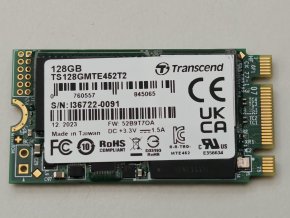 Transcend 128GB M2 2230 SSD (felbontott)