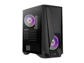 Aerocool Visor ARGB Számítógépház, Mid-Tower, táp nélkül, E-ATX, fekete