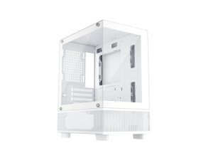 1stPLAYER® Gaming MI2-A Számítógépház, Mini-Tower, M-ATX/ITX, tápegység nélkül, fehér színű
