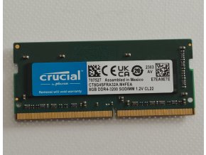 Cruical 8GB DDR4 3200Mhz SODIMM 1.2v CL22