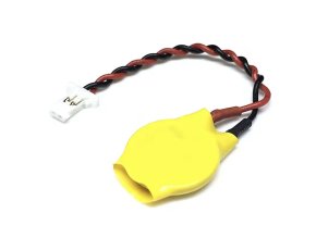 CR2016 BIOS elem , 2-Pin, 3V, 230 mAh, ragasztóval