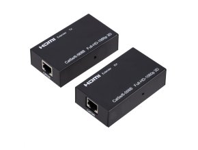 HIPERDEAL 60m HDMI Extender – HDMI jel továbbítása Single Cat6 Ethernet kábelen, 1080p, 3D támogatás