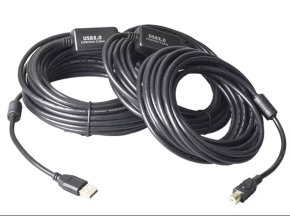 20 méteres Aktív USB 2.0 High Speed Kábel – USB A Male to USB B Male