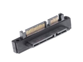 SATA 90° Adapter – High Speed 500 Mbps, 7+15 Pin Male to Female
