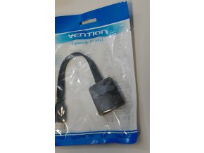Vention Flat HDMI to VGA Converter – HDMI 4K 30Hz-ről D-Sub VGA 2048×1536-ra, 15cm, Fekete