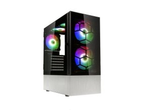 Kolink Observatory MX Glass ARGB – fekete/fehér, Elegáns MIDI torony