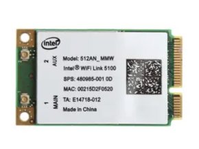 Intel Wifi Link 5100 802.11a/b/g mini PCI-E wifi kártya
