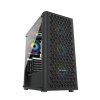 Inaza Fury Edzett üveg számítógépház, Mid-Tower, Tápegység nélkül, ATX, Fekete