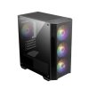 MSI MAG FORGE M100A számítógépház, mATX, RGB, fekete