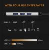 4-Port USB-C Hub 3.0/3.1 – Multi-Device Splitter, OTG, ultra-slim