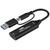 1080P Capture Card – HDMI-kompatibilis 4K-támogatás USB-A/USB-C (USB 2.0) – OBS Studio, PotPlayer, QT Player