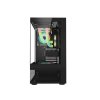 1stPLAYER Gaming MI7-A, RGB, Middle-Tower, ATX/M-ATX, tápegység nélkül, fekete szín