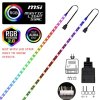 SATA RGB LED Controller 5V DC 3Pin RF 17 Keys Wireless Remote Large 4Pin Addressable Strip Light Controller for PC Computer Case