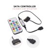 SATA RGB LED Controller 5V DC 3Pin RF 17 Keys Wireless Remote Large 4Pin Addressable Strip Light Controller for PC Computer Case