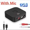 NFC Bluetooth 5.0 Receiver 3.5mm AUX RCA Jack Hifi Wireless Adapter