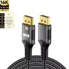 FDBRO DisplayPort 2.1 DisplayPort kábel - 3 méter 16K/8K/4K HDR, 32Gbps, 16K@30Hz