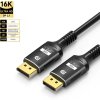 FDBRO DisplayPort 2.1 DisplayPort kábel - 3 méter 16K/8K/4K HDR, 32Gbps, 16K@30Hz