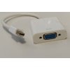 Mini DP port to VGA átalakító – 1080p, 60Hz, Fehér