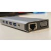 12-in-1 MST Dock Station Dual HDMI 4K – Type-C, többportos csatlakozási megoldás