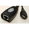 RJ45 to USB 2.0 Átalakító – Max. 30 Méteres Kábelhossz, CAT-5e Kábel