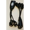 RJ45 to 4 USB Extension Adapter – CAT-5e, 4xUSB Átalakító