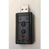 7.1 Channel USB Hangkártya – Hangerőszabályzóval, Fülhallgató Kimenettel és Mikrofon Bemenettel