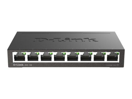 D-Link DGS-108 kovový 8-port 10/100/1000 Switch