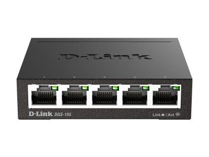 D-Link DGS-105 kovový 5-port 10/100/1000 Switch