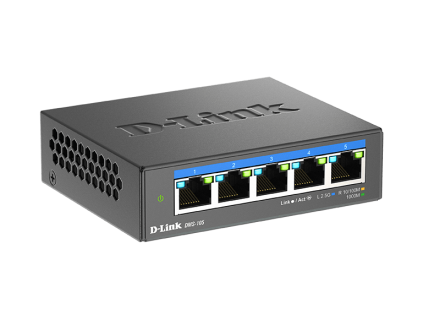 D-Link DMS-105/E 5-port 2.5G Multi-Gigabit QoS IGMP Snooping Switch