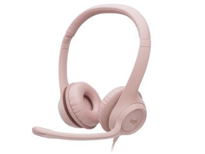 Náhl. sada Logitech Stereo USB Headset H390, ružová