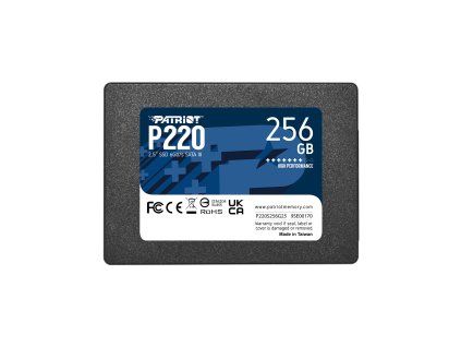 PATRIOT P220/256GB/SSD/2.5"/SATA/3R