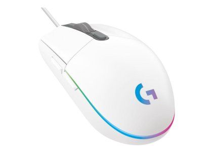 Logitech G102 Gen2/Herná/Optická/Pre pravákov/8 000 DPI/Drôtová USB/Biela