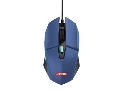 TRUST GXT 109 FELOX/Herná/Optická/Pre pravákov/6 400 DPI/Drôtová USB/Modrá