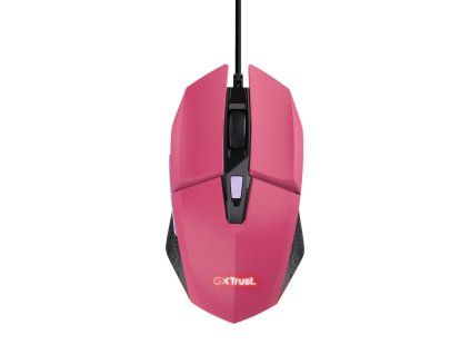 TRUST GXT 109 FELOX/Herná/Optická/Pre pravákov/6 400 DPI/Drôtová USB/Ružová