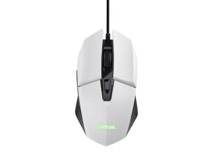 TRUST GXT 109 FELOX/Herná/Optická/Pre pravákov/6 400 DPI/Drôtová USB/Biela