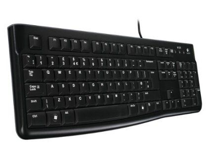 Logitech K120/Drôtová USB/ CZ- SK layout/Čierna