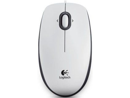 Logitech B100/Kancelárska/Optická/800 DPI/Drôtová USB/Biela