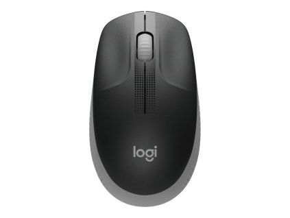 Logitech M190/Kancelárska/Optická/1 000 DPI/Bezdrôtová USB/Šedá