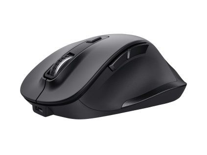 TRUST Fyda/Ergonomická/Optická/Pre pravákov/2 400 DPI/Bezdrôtová USB/Čierna