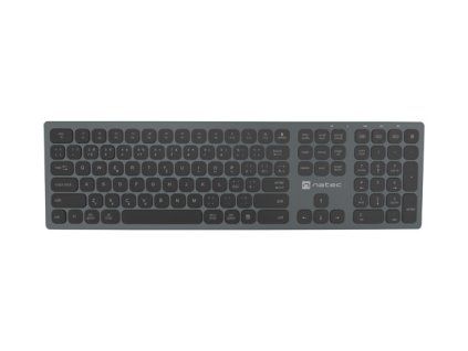 Natec klávesnica DOLPHIN/Bezdrôtová Bluetooth/ CZ- SK layout/Šedá