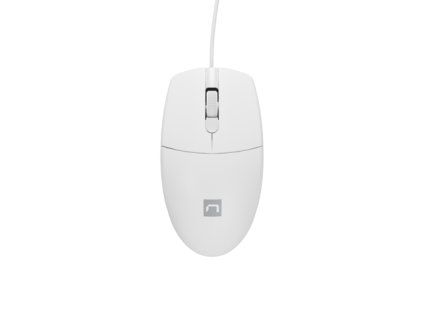 Natec optická myš RUFF 2/1 000 DPI/Kancelárska/Optická/1 000 DPI/Drôtová USB/Biela