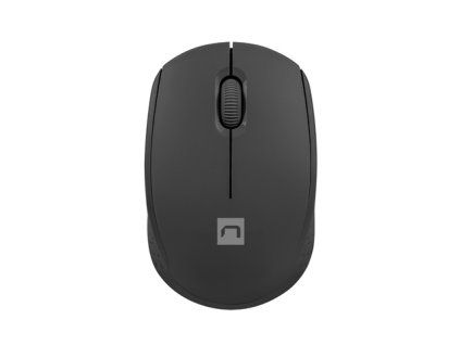 Myš Natec STORK/Kancelárska/Optická/1 600 DPI/Bezdrôtová USB/Čierna