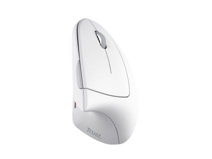 Trust Verto/Vertikálna/Optická/Pre pravákov/1 600 DPI/Bezdrôtová USB/Biela