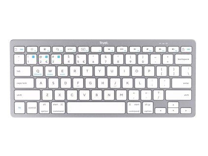 TRUST/Bezdrôtová Bluetooth/ CZ- SK layout/Strieborná