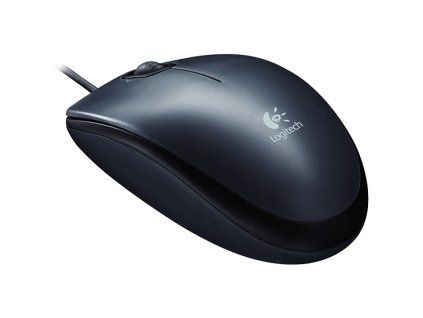 Logitech M90/Kancelárska/Optická/1 000 DPI/Drôtová USB/Čierna