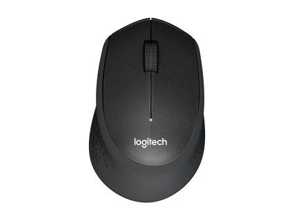 Logitech M330/Kancelárska/Optická/Pre pravákov/1 000 DPI/Bezdrôtová USB/Čierna