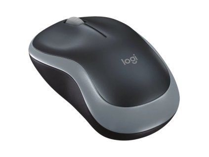 Logitech M185/Kancelárska/Optická/1 000 DPI/Bezdrôtová USB/Šedá