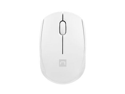 Myš Natec STORK/Kancelárska/Optická/1 600 DPI/Bezdrôtová USB/Biela