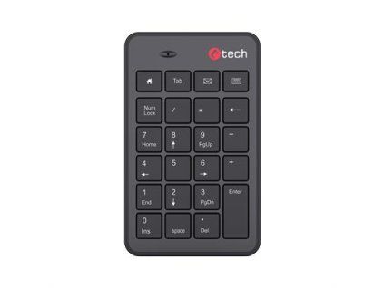 Klávesnica C-TECH KBN-02WS, bezdrôtová, numerická,